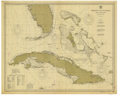Nautical Charts of the Atlantic Coast - Big Area
