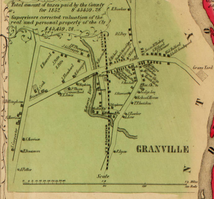 Old Maps of Washington Co NY, Granville - sample map