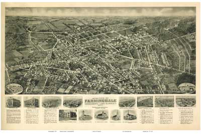 Bird's Eye View of Long Island - Farmingdale 1925