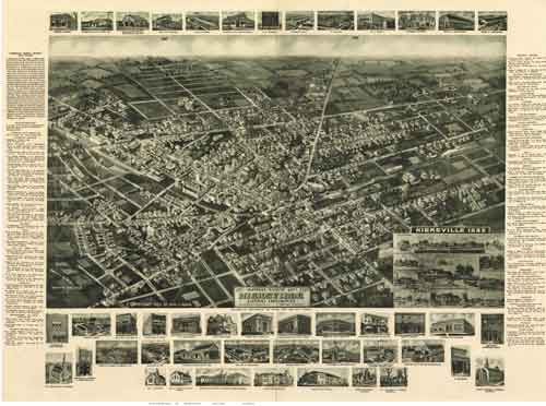 Bird's Eye View of Long Island - Hicksville 1925