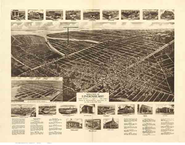  Bird's Eye View of Long Island - Lindenhurst 1926