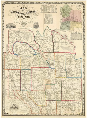 Old Maps of Onondaga Co NY, 1852