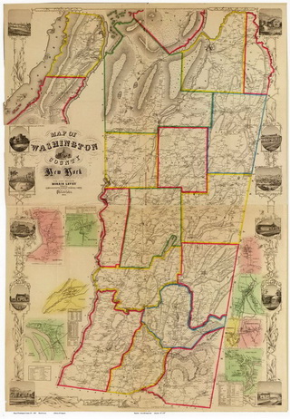Map of Washington Co NY, 1853