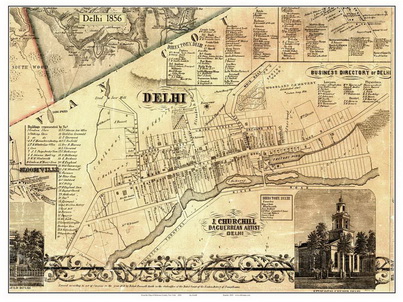 Old Maps of Delaware Co NY, 1856 Town Maps