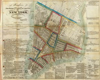 Old Maps of Manhattan - 1833 Hooker