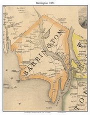Providence Co RI Town Map, 1851