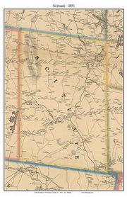 Providence Co RI Town Map, 1851