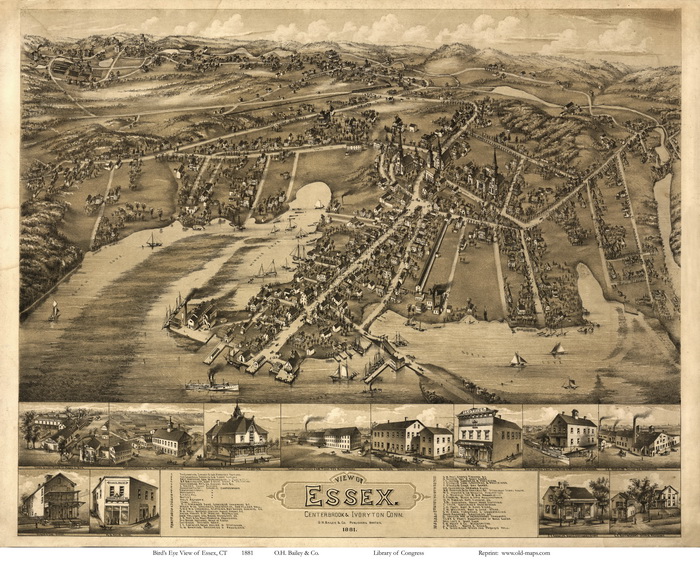 Bird's Eye of Essex CT1881