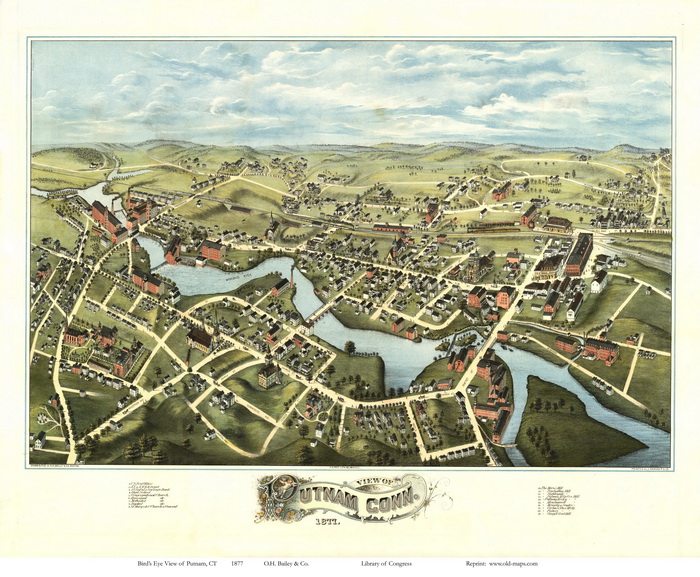 Bird's Eye of Putnam 1877