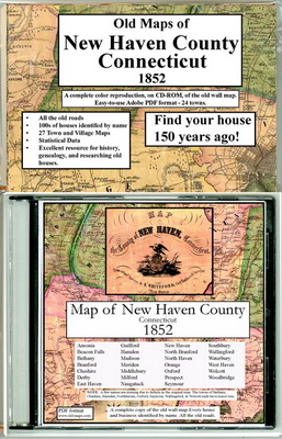 New Haven County CT CDROM