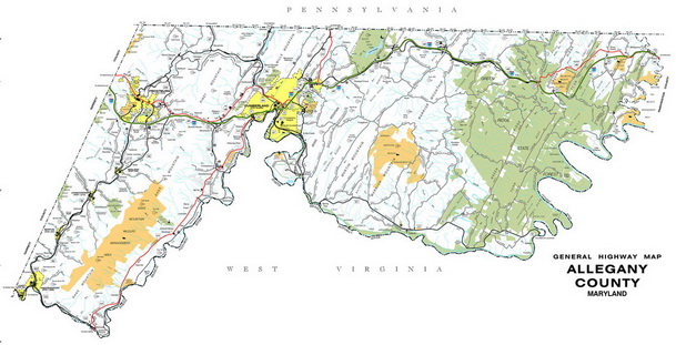 Modern Highway Maps of Maryland