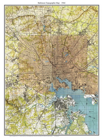 USGS Topo Maps of Baltimore MD