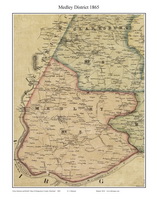 Montgomery County MD, 1858 Town Map