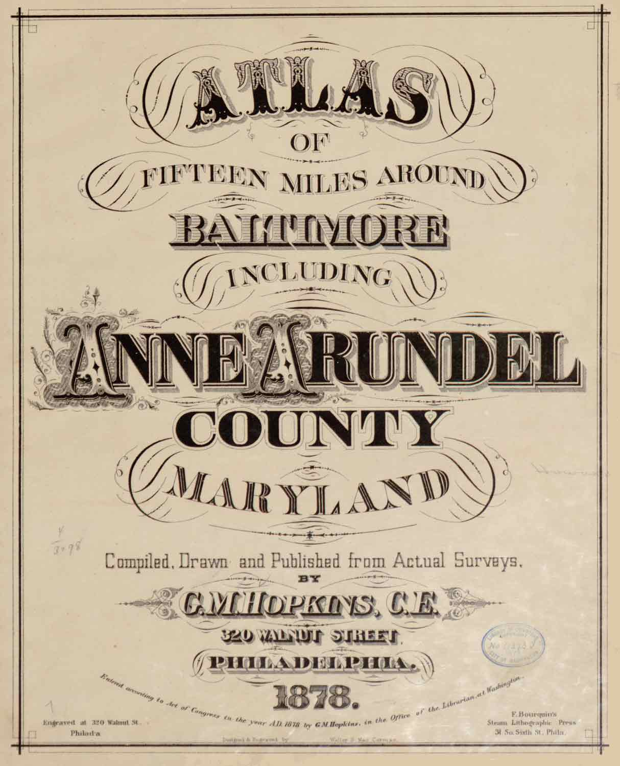 Atlas of Anne Arundel County, Maryland 1878