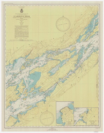 Chart 16 - Whiskey Island Shoal to Bartlett Point Light 1946