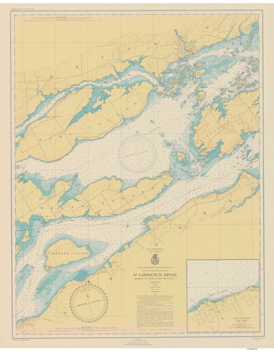 Chart 17 - Bartlett Point Light to Cape Vincent 1946
