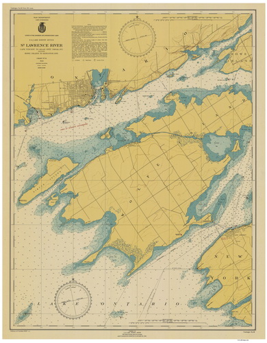 Chart 18 - Cape Vincent to Allan Otty Shoal 1946
