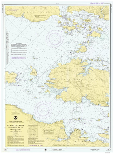 Chart 117 - Round Island NY to Wolfe Island Ontario