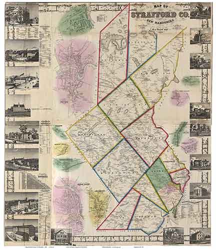 Old Maps of Strafford Co NH, 1856