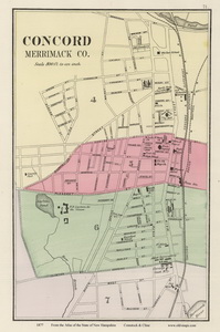 Old Maps of NH Cities - 1877 Comstock & Cline Atlas