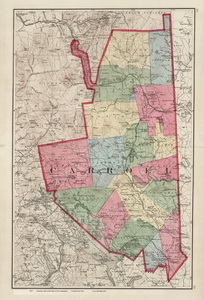 Old Map of Carroll Co NH, 1877