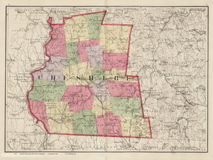 Old Map of Cheshire Co NH, 1877