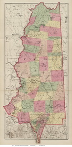Old Map of Coos Co NH, 1877