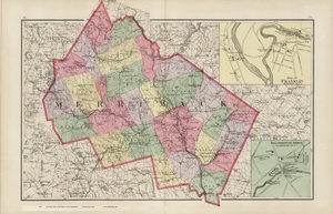 Old Map of Merrimack Co NH, 1877