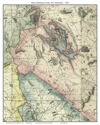 1816 Carrigain County Print