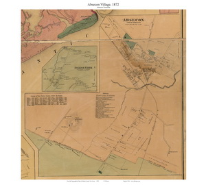 Town Map of Atlantic County NJ, 1872
