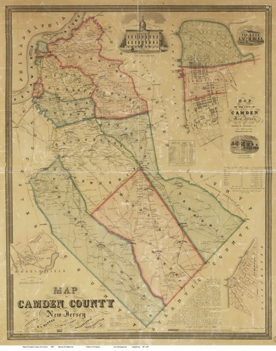 Map of Camden County NJ, 1872