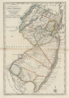 Old State Map of New Jersey - 1812 Carey