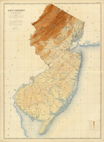 Old State Map of New Jersey - 1888 USGS