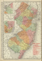 Old State Map of New Jersey - 1903 Rand McNally