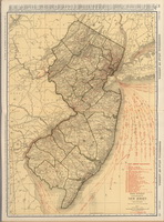 Old State Map of New Jersey - 1924 Rand McNally