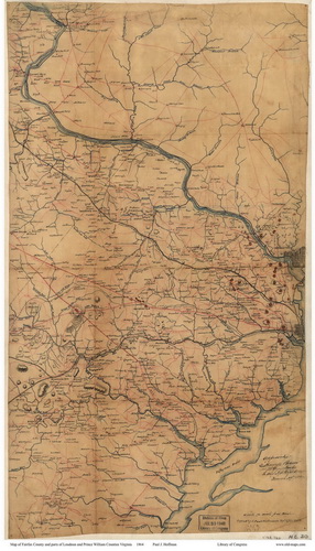 Anne Arundel County Wall Map 1860