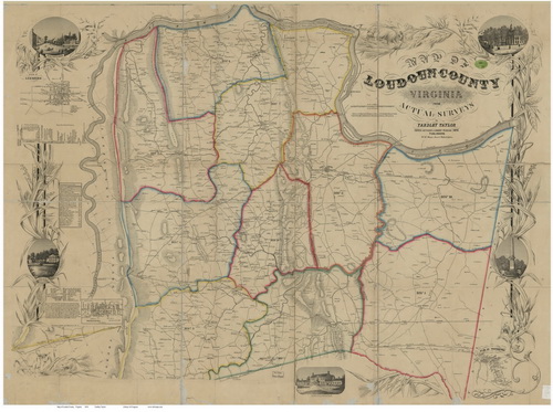 Anne Arundel County Wall Map 1860