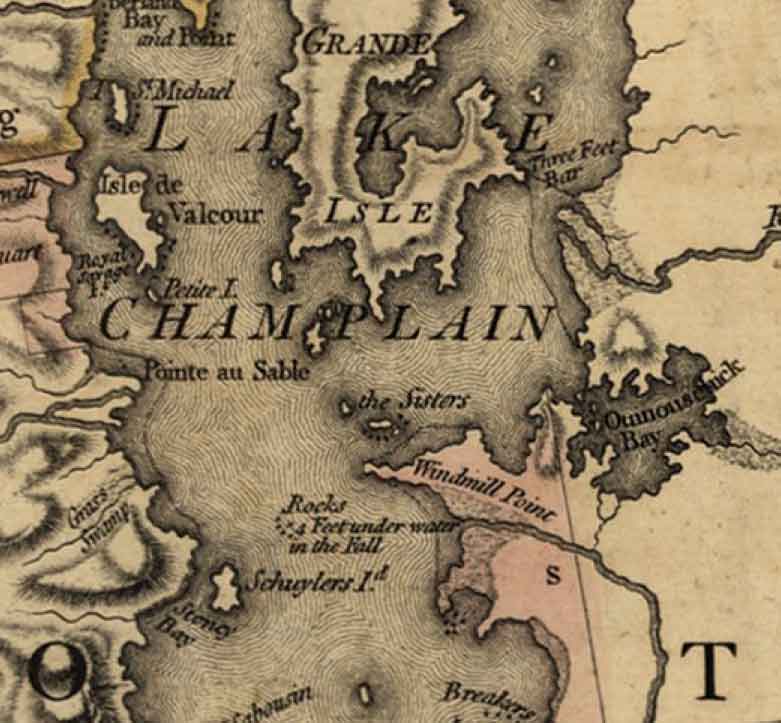1779 Sauthier State map detail