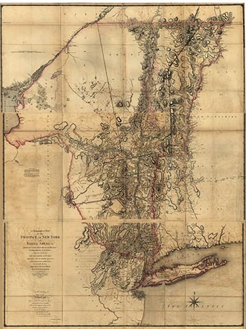 1779 Sauthier Map of New York wholemap