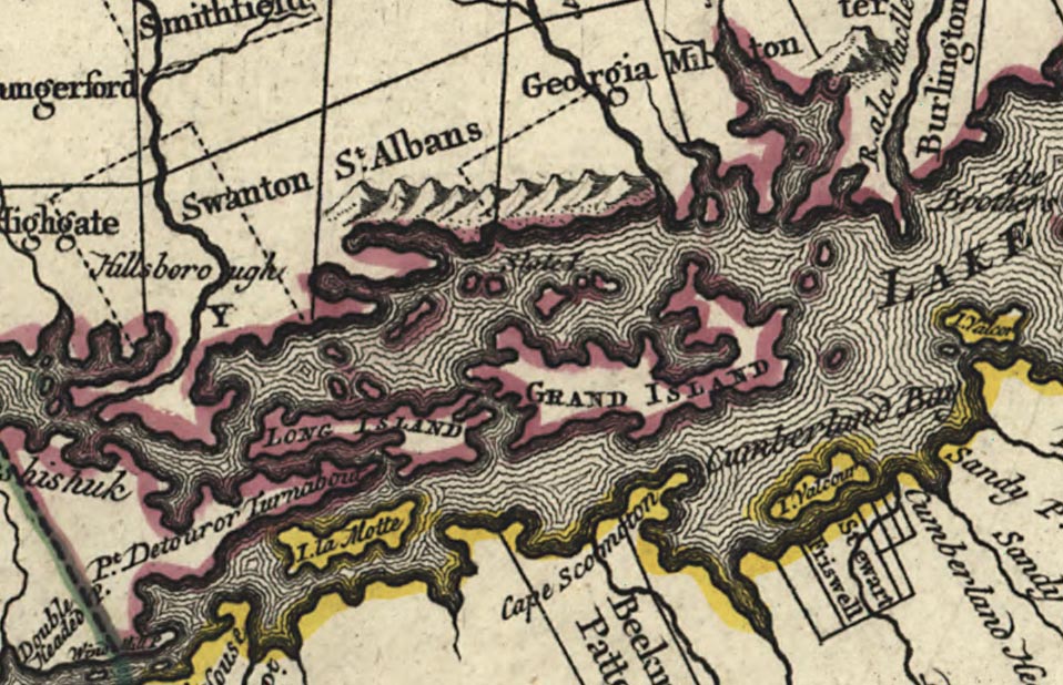 1780 Romans VT State map detail