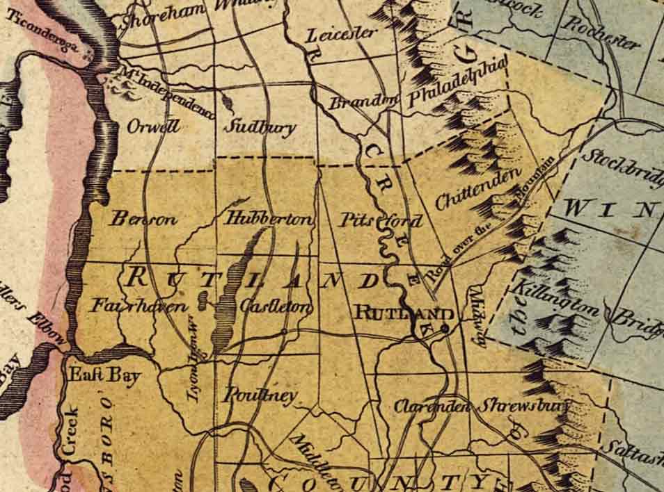 1780 Romans VT State map