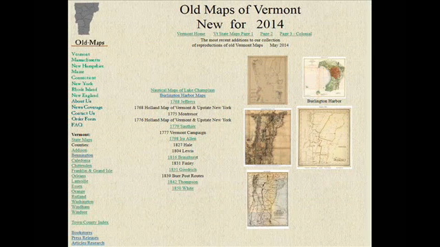 New Old Vermont Maps 2014